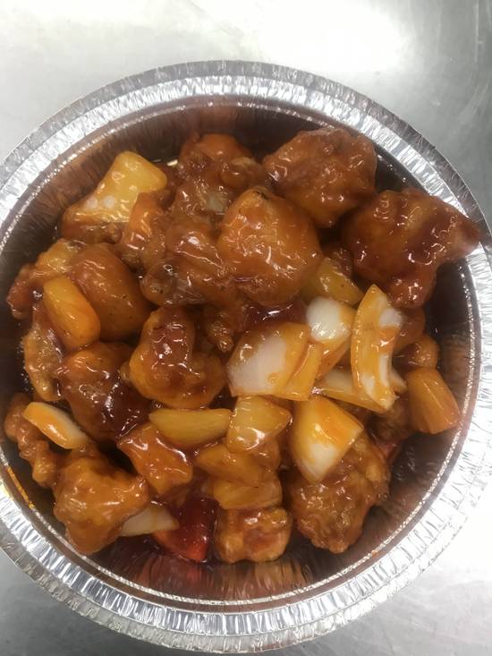 34- Pineapple Chicken / Poulet a l'ananas 菠萝鸡